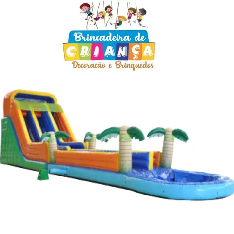 Locação de Tobogã com Splash em Praia Grande